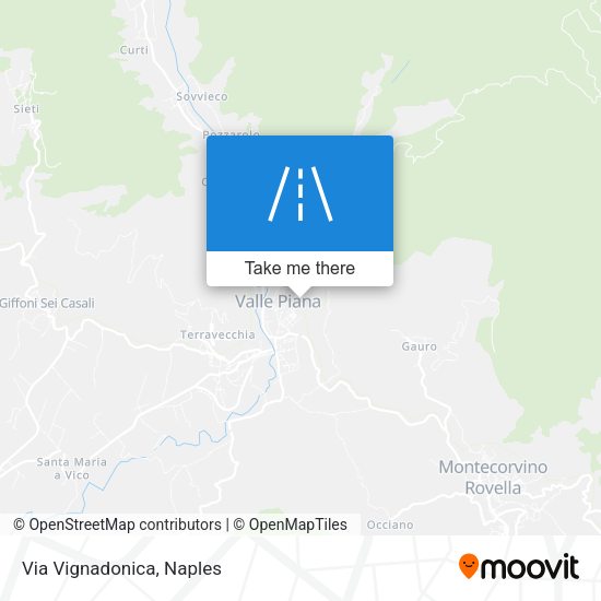 Via Vignadonica map