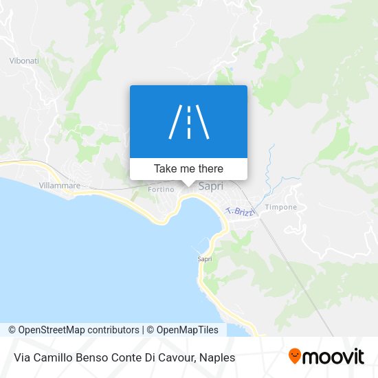 Via Camillo Benso Conte Di Cavour map
