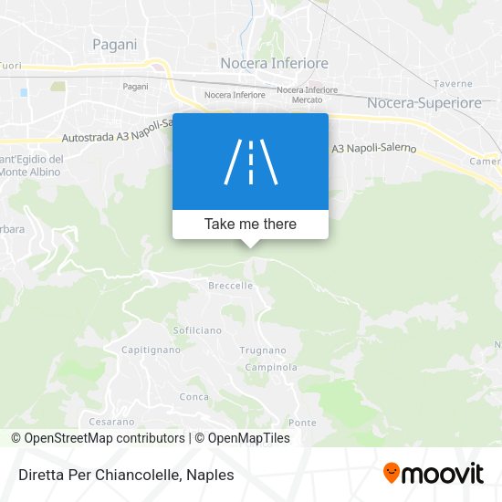 Diretta Per Chiancolelle map