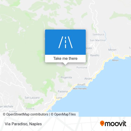 Via Paradiso map