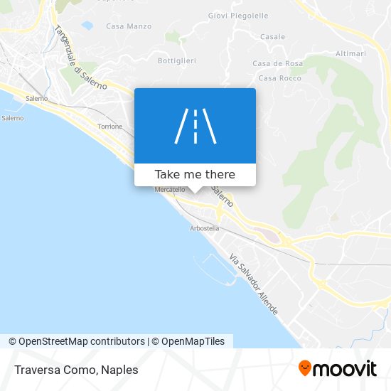 Traversa Como map