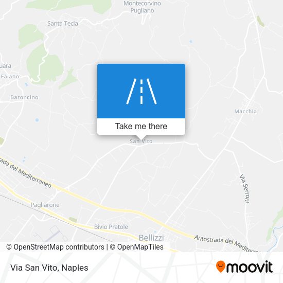 Via San Vito map
