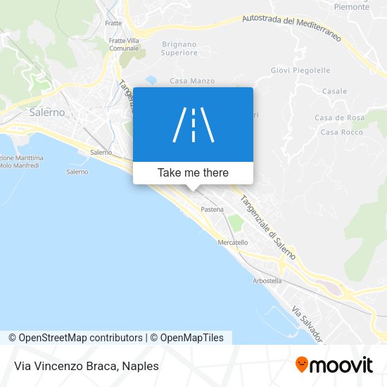 Via Vincenzo Braca map