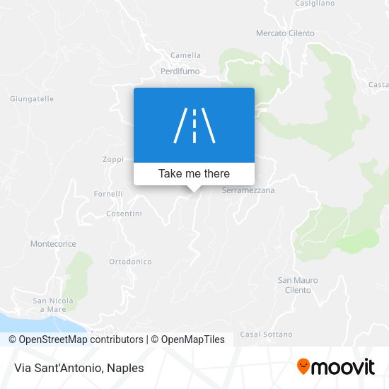 Via Sant'Antonio map