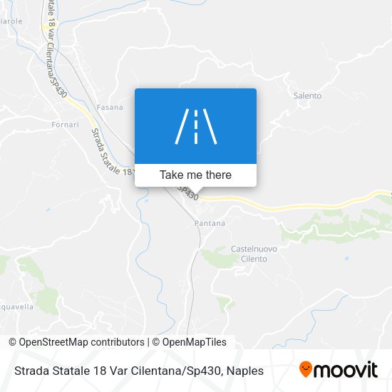 Strada Statale 18 Var Cilentana / Sp430 map