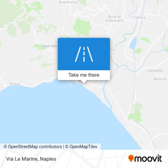 Via Le Marine map