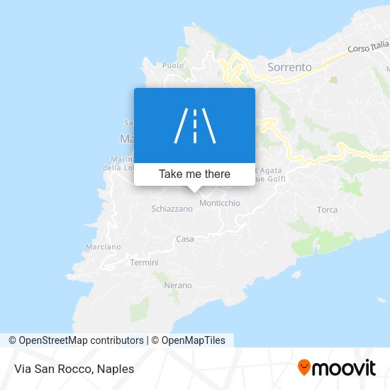 Via San Rocco map
