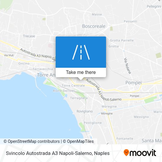 Svincolo Autostrada A3 Napoli-Salerno map