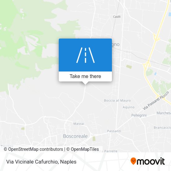 Via Vicinale Cafurchio map