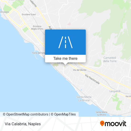 Via Calabria map