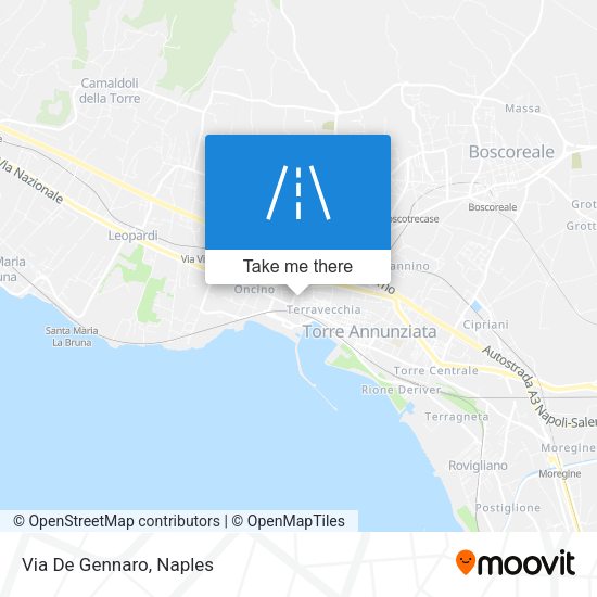 Via De Gennaro map