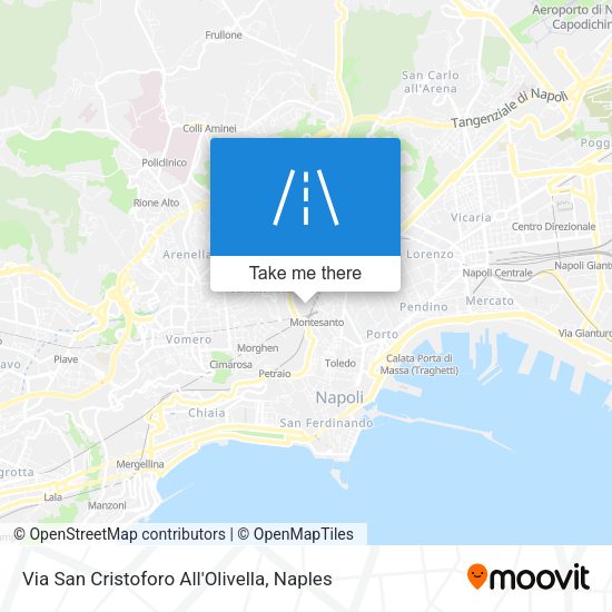 Via San Cristoforo All'Olivella map