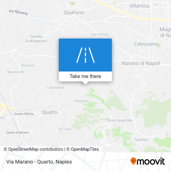 Via Marano - Quarto map