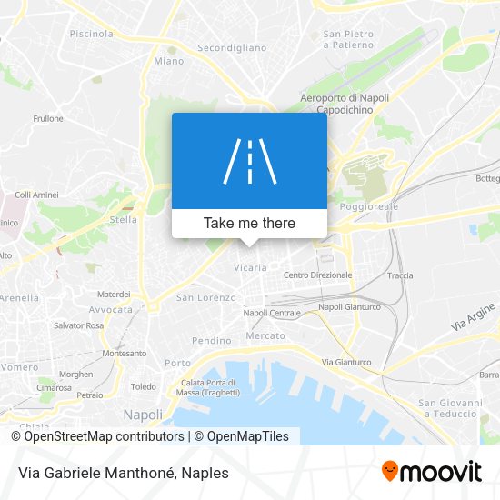 Via Gabriele Manthoné map