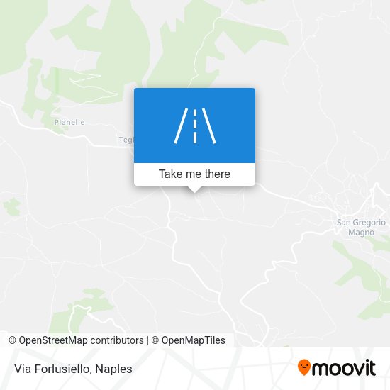 Via Forlusiello map
