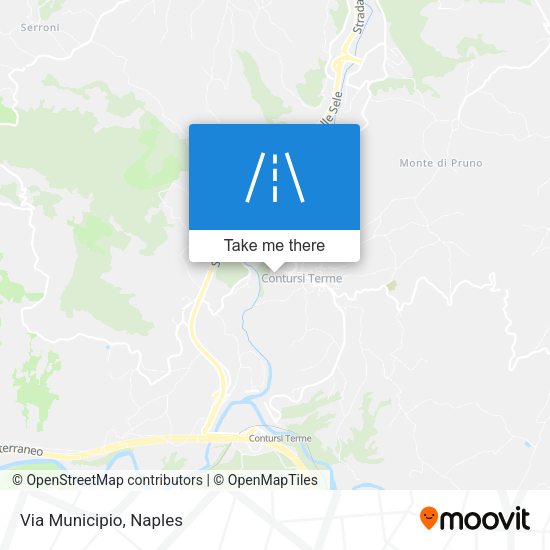 Via Municipio map