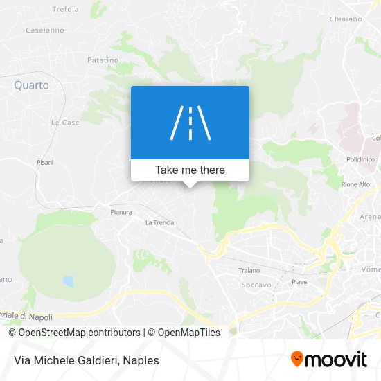 Via Michele Galdieri map