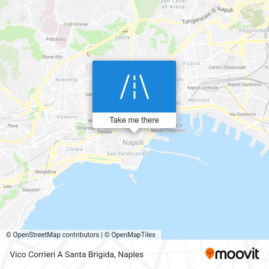 Vico Corrieri A Santa Brigida map