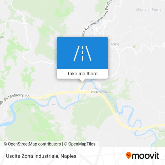 Uscita Zona Industriale map
