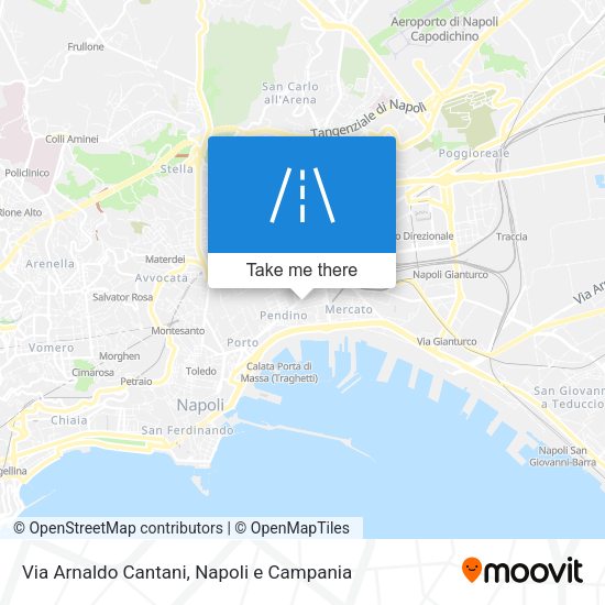 Via Arnaldo Cantani map