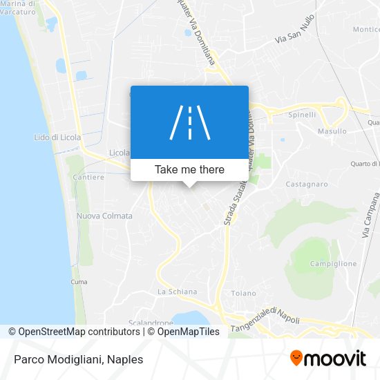 Parco Modigliani map