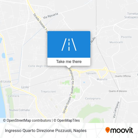 Ingresso Quarto Direzione Pozzuoli map