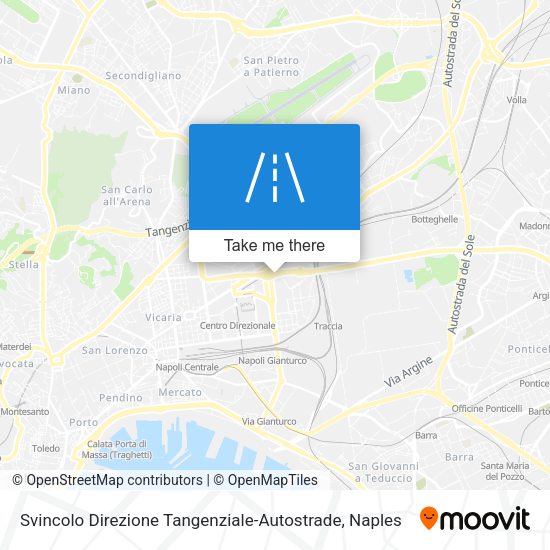 Svincolo Direzione Tangenziale-Autostrade map