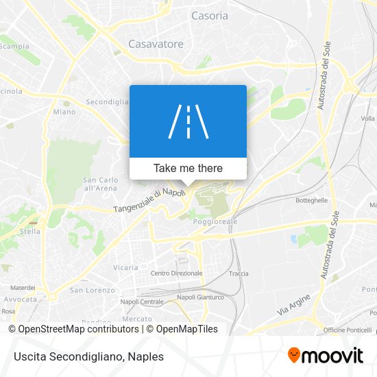 Uscita Secondigliano map