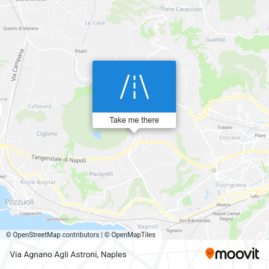 Via Agnano Agli Astroni map