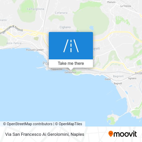 Via San Francesco Ai Gerolomini map