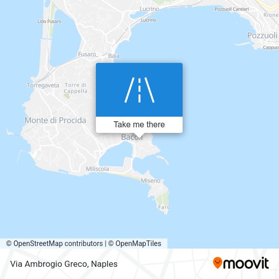 Via Ambrogio Greco map