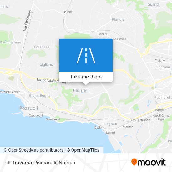 III Traversa Pisciarelli map