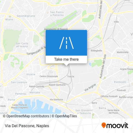 Via Del Pascone map