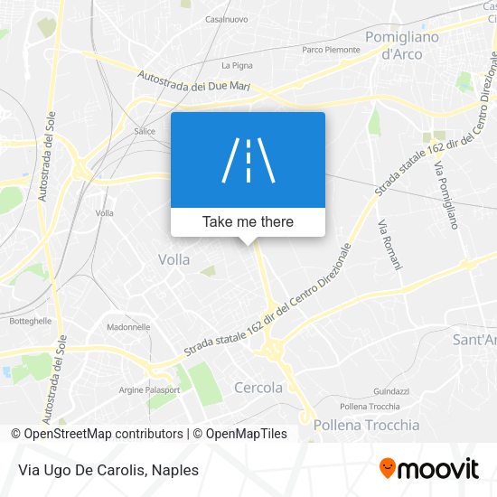 Via Ugo De Carolis map