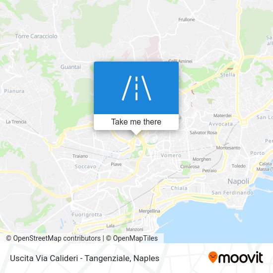 Uscita Via Calideri - Tangenziale map