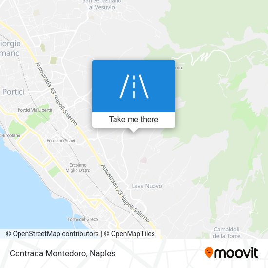 Contrada Montedoro map
