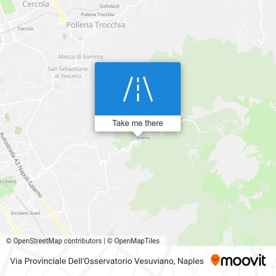 Via Provinciale Dell'Osservatorio Vesuviano map