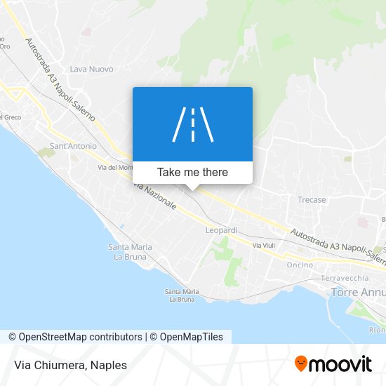 Via Chiumera map