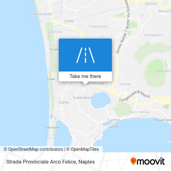 Strada Provinciale Arco Felice map
