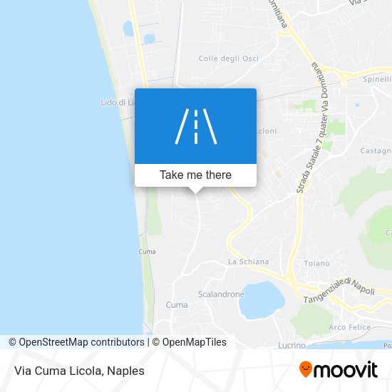 Via Cuma Licola map