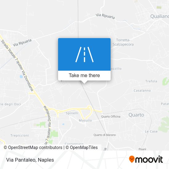 Via Pantaleo map