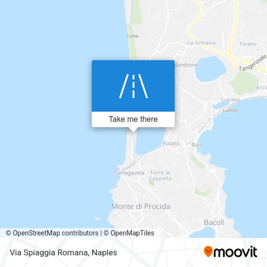 Via Spiaggia Romana map