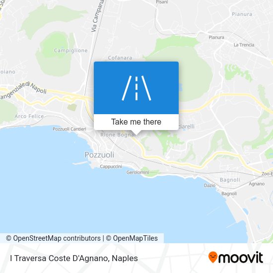 I Traversa Coste D'Agnano map
