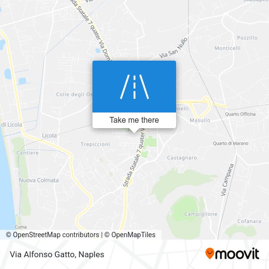 Via Alfonso Gatto map