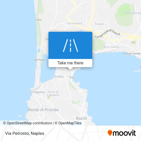Via Petronio map
