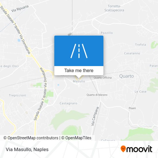 Via Masullo map