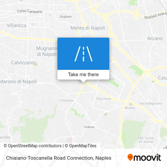 Chiaiano-Toscanella Road Connection map