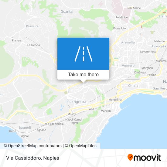 Via Cassiodoro map