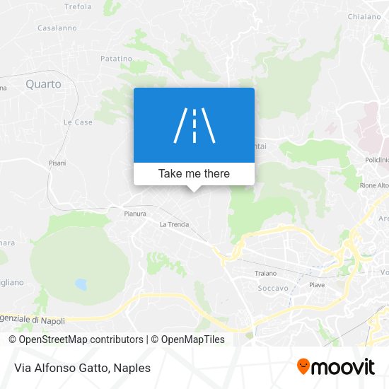 Via Alfonso Gatto map