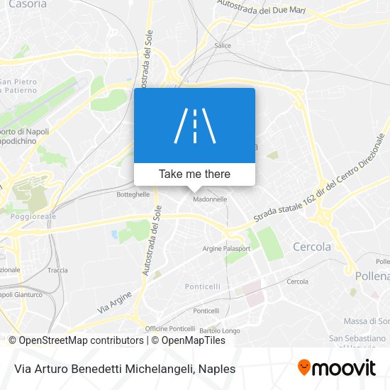 Via Arturo Benedetti Michelangeli map